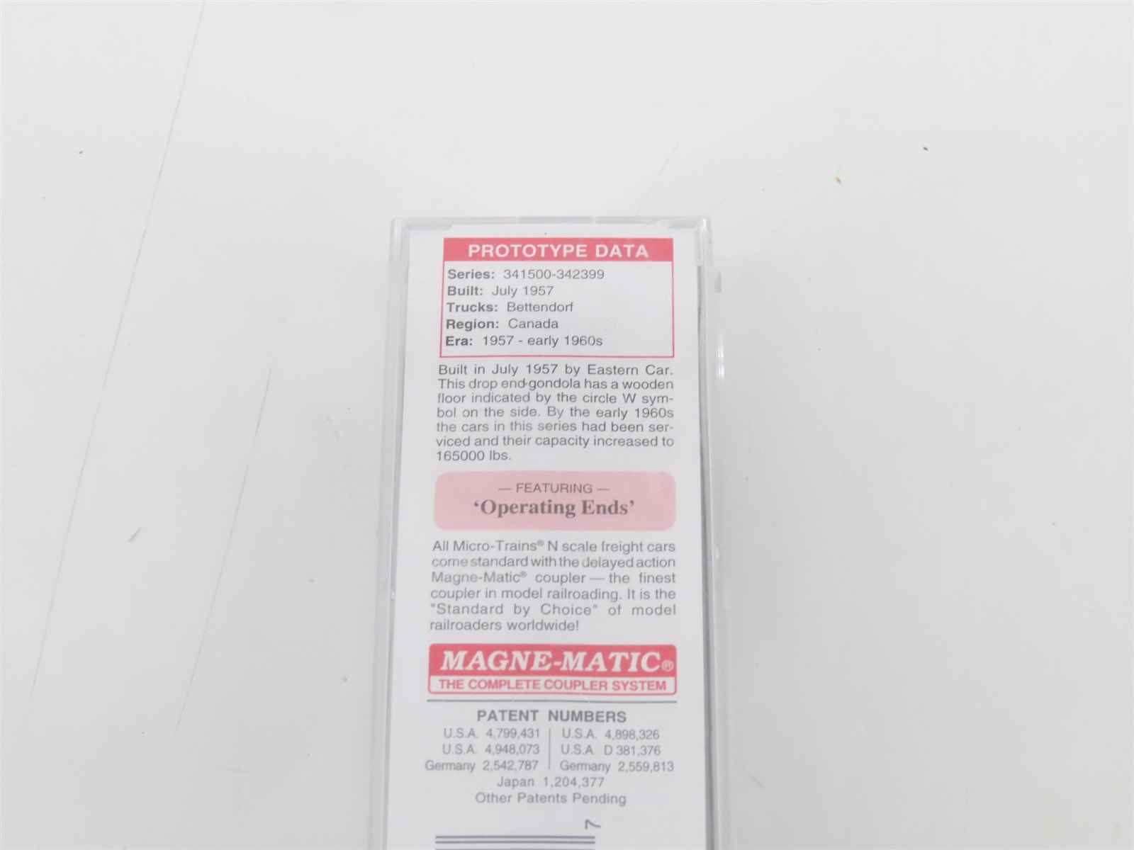 N Micro-Trains MTL 04600290 CP Canadian Pacific 50' Gondola #341998 w/ Tie Load