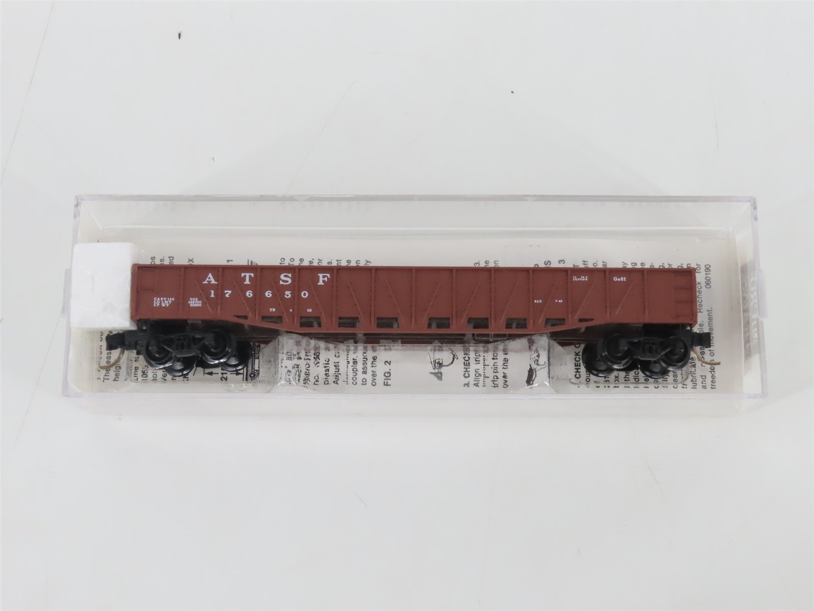 N Scale Micro-Trains MTL 62030 ATSF Santa Fe 50' Gondola w/ Drop Ends #176650