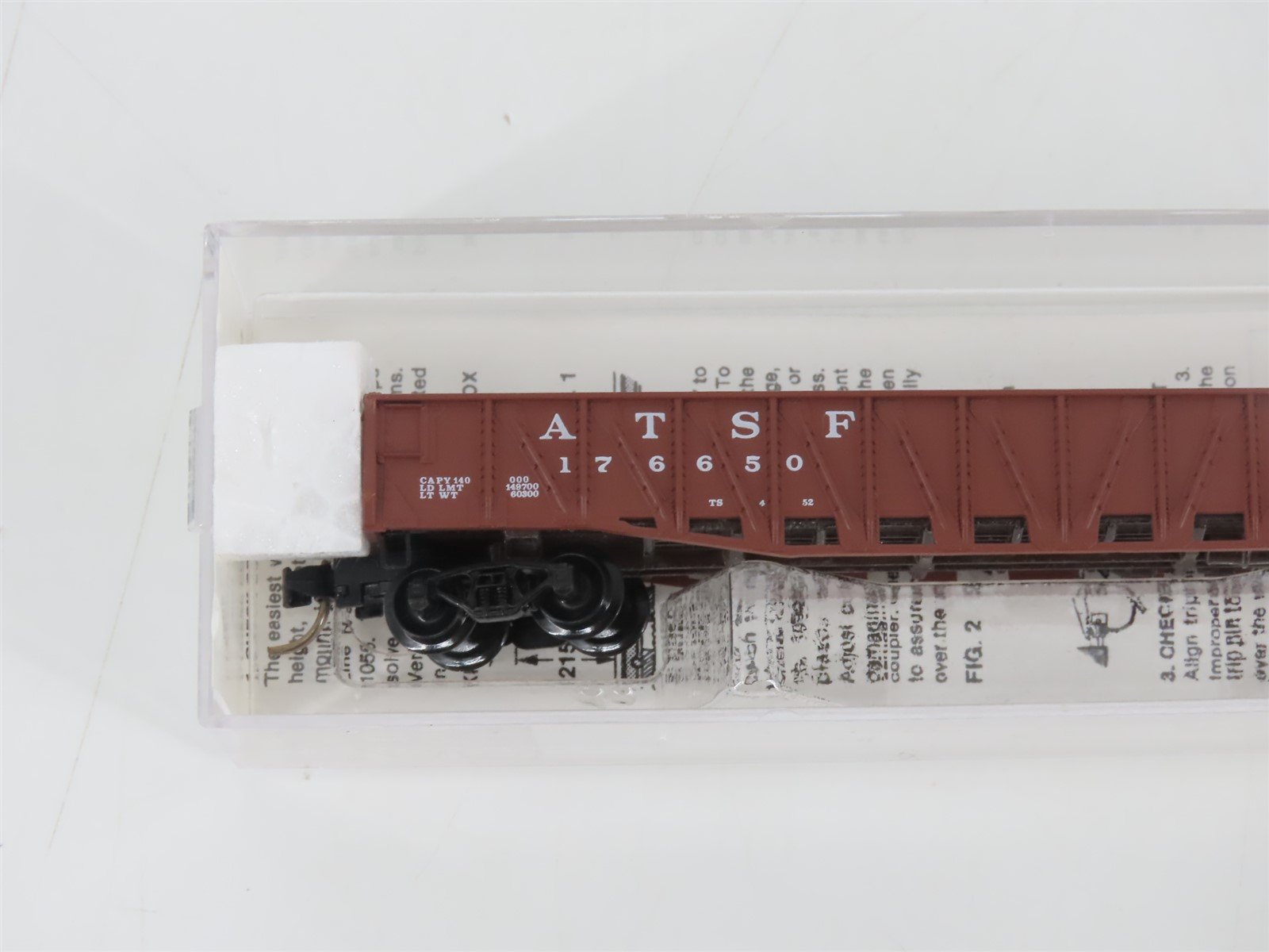 N Scale Micro-Trains MTL 62030 ATSF Santa Fe 50' Gondola w/ Drop Ends #176650