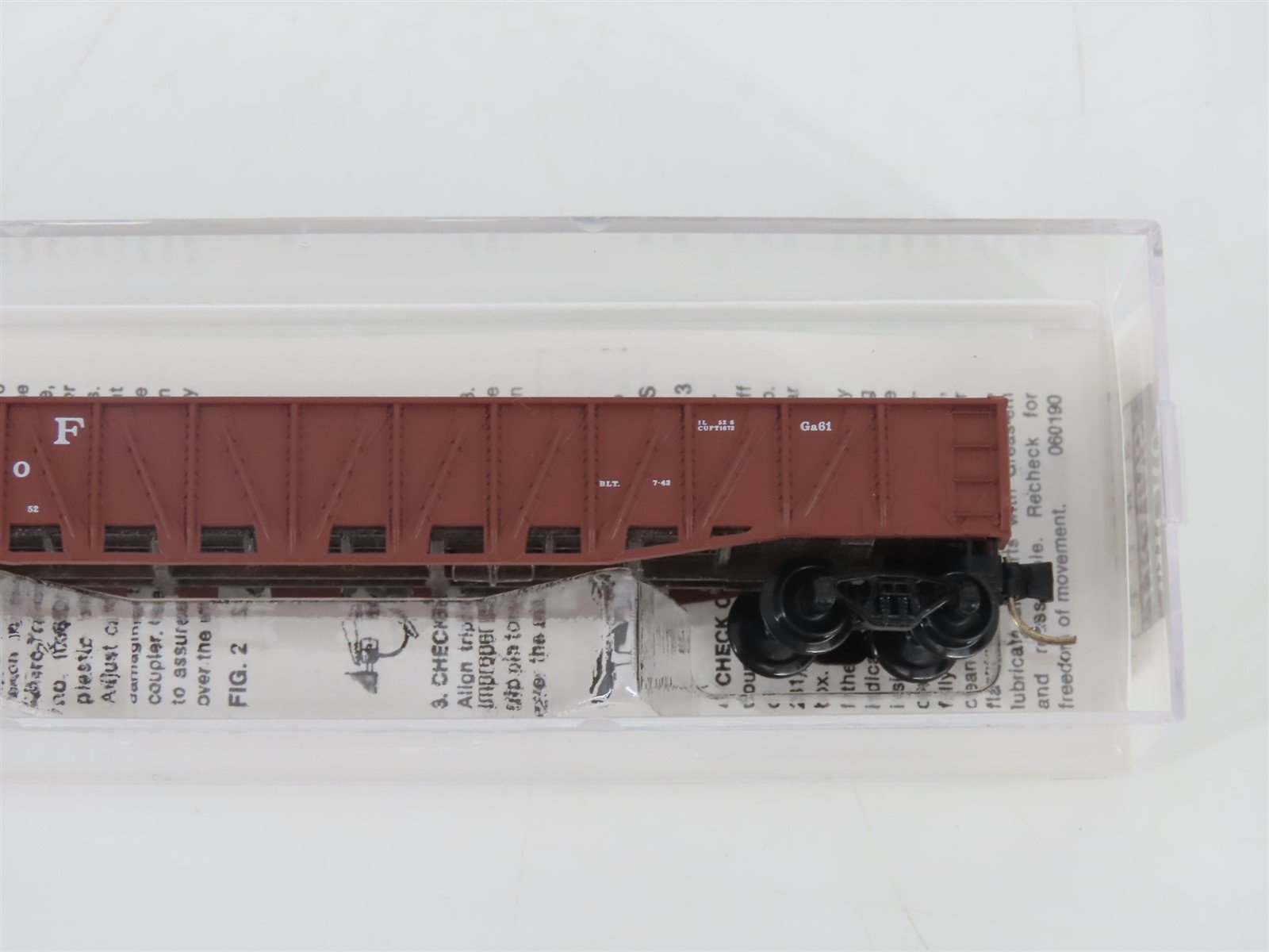 N Scale Micro-Trains MTL 62030 ATSF Santa Fe 50' Gondola w/ Drop Ends #176650