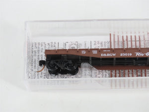 N Micro-Trains MTL 45060 D&RGW Rio Grande 50' Fishbelly Side Flat Car #23019