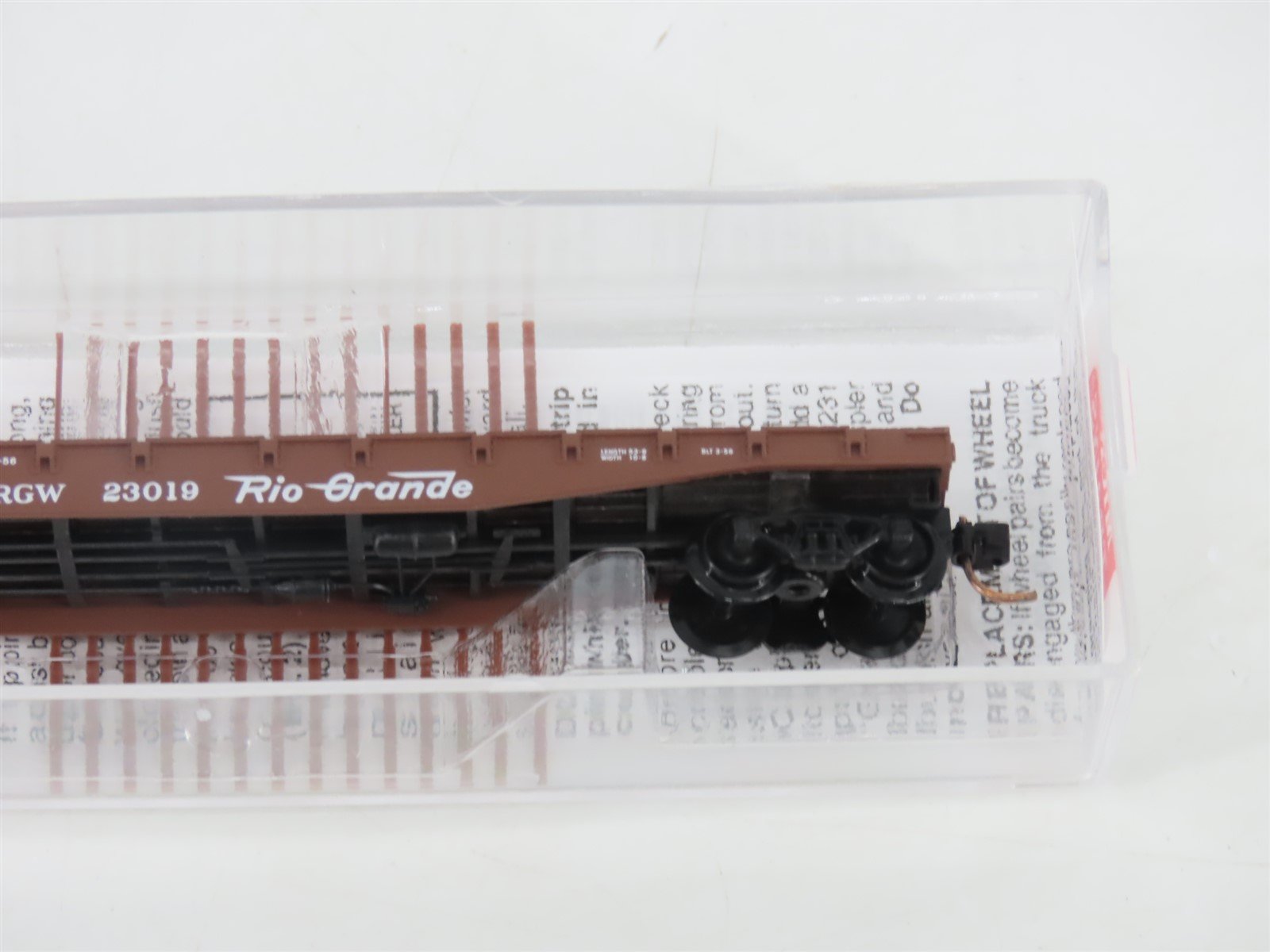 N Micro-Trains MTL 45060 D&RGW Rio Grande 50' Fishbelly Side Flat Car #23019