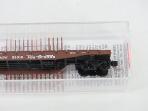 N Micro-Trains MTL 45060 D&RGW Rio Grande 50' Fishbelly Side Flat Car #23019