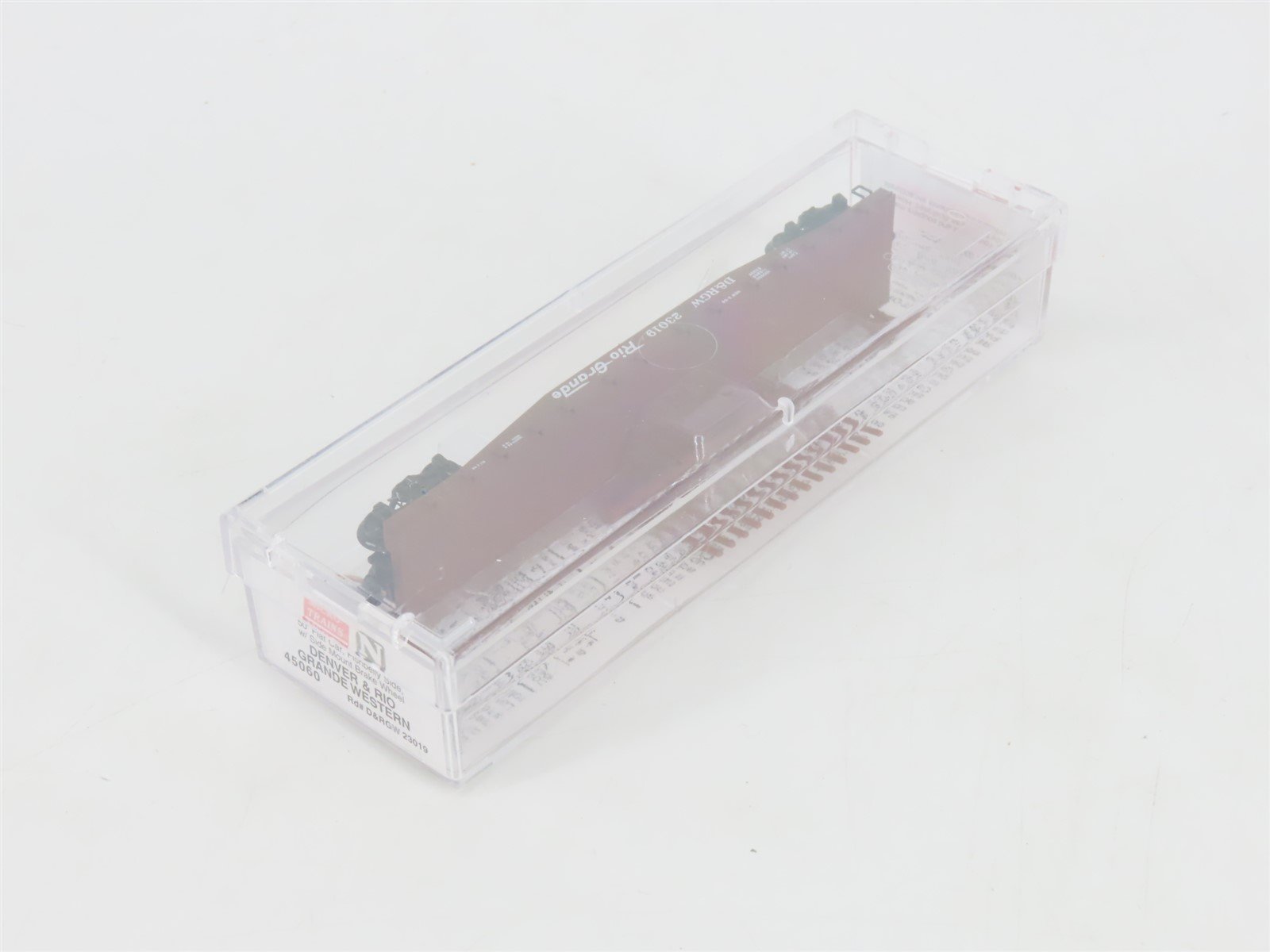 N Micro-Trains MTL 45060 D&RGW Rio Grande 50' Fishbelly Side Flat Car #23019