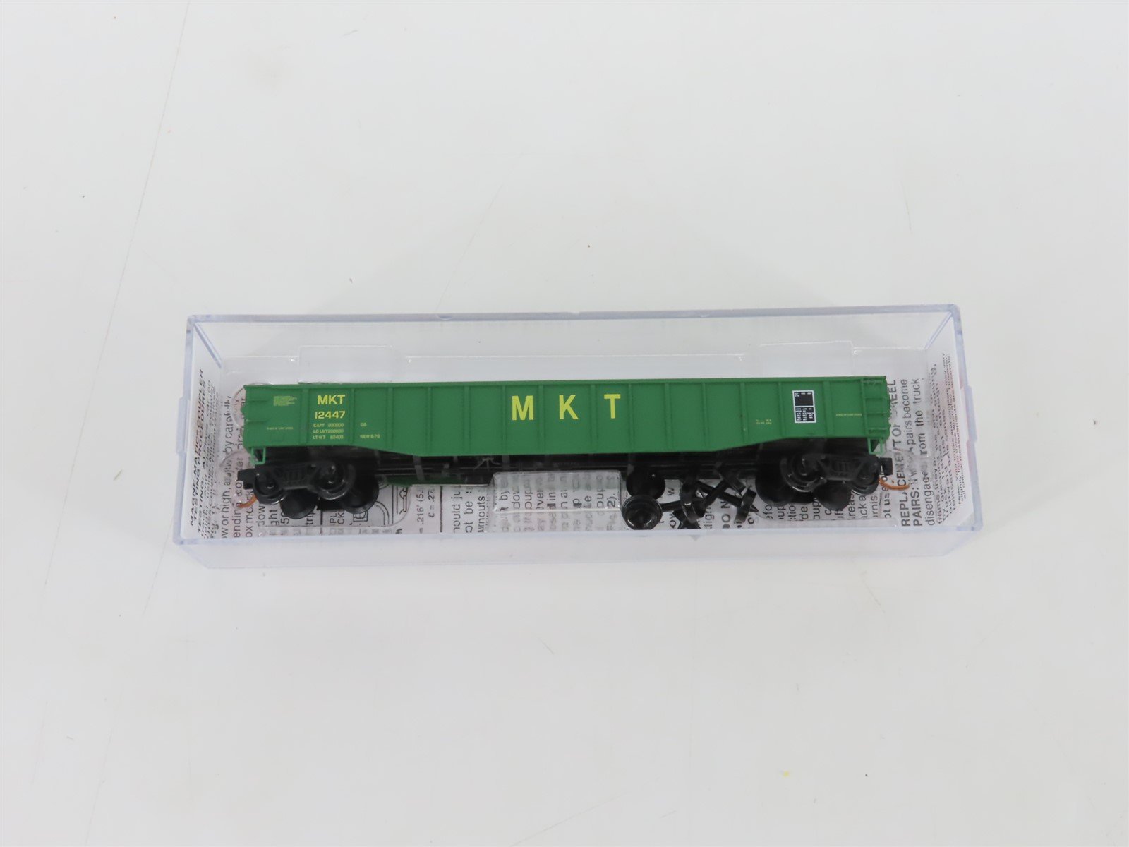 N Scale Micro-Trains MTL 10600590 MKT Missouri Kansas Texas 50' Gondola #12447