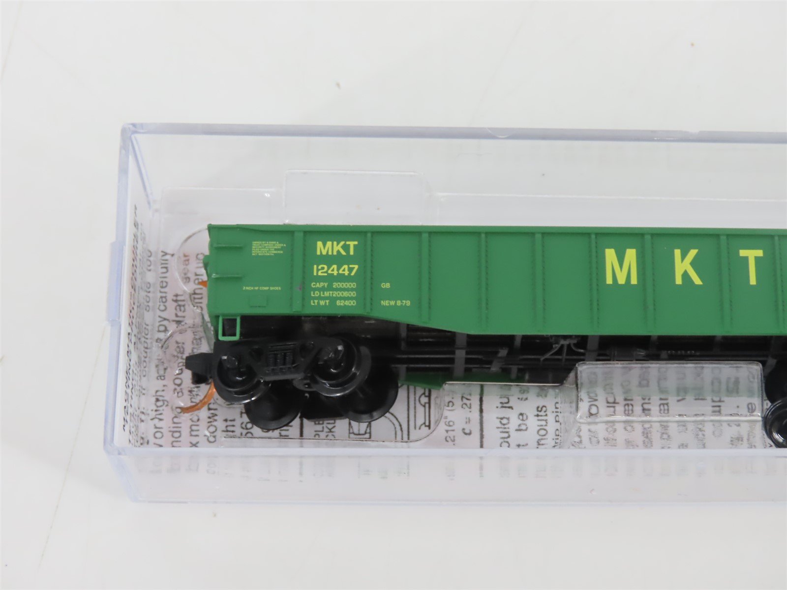 N Scale Micro-Trains MTL 10600590 MKT Missouri Kansas Texas 50' Gondola #12447