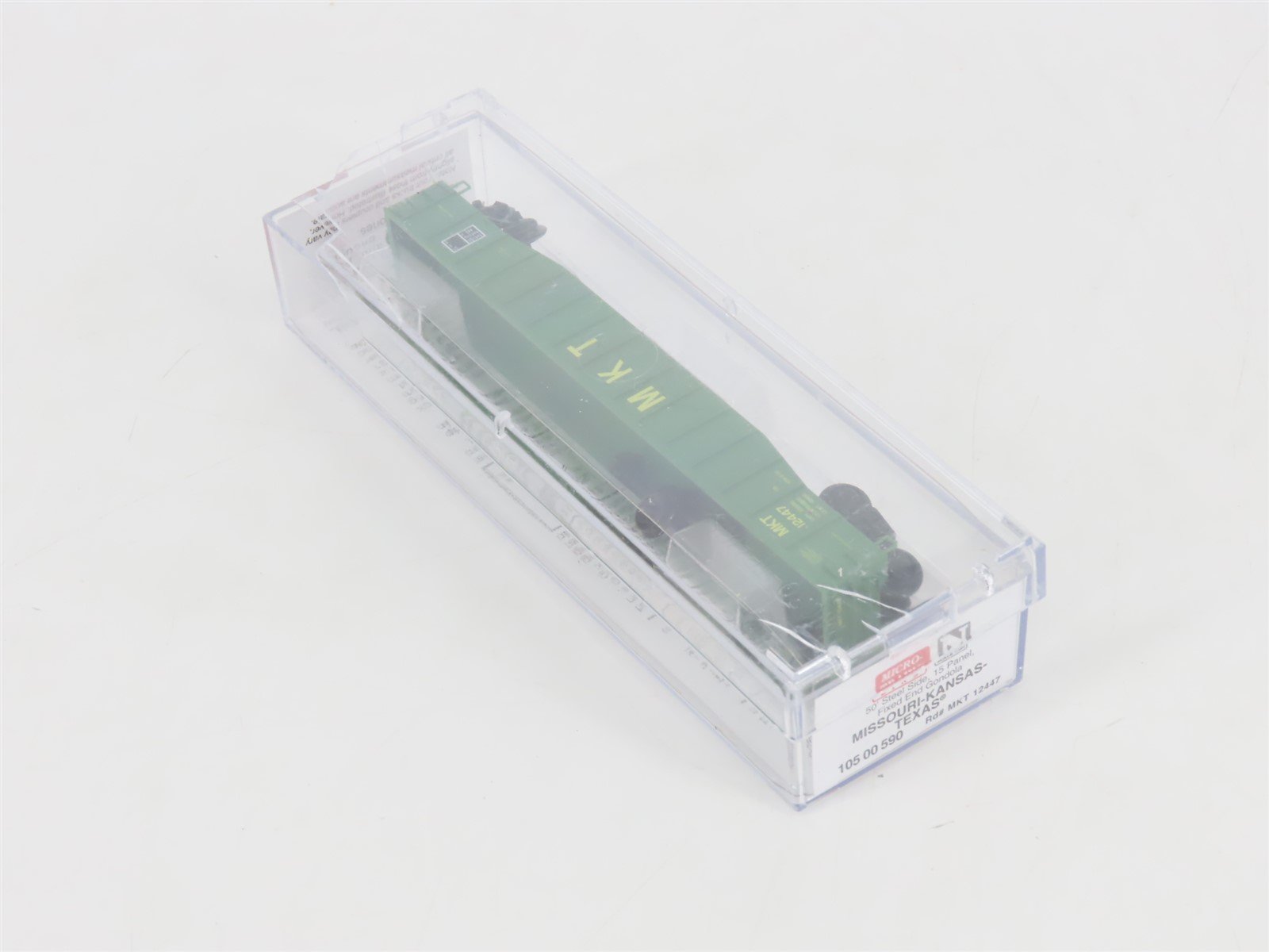 N Scale Micro-Trains MTL 10600590 MKT Missouri Kansas Texas 50' Gondola #12447