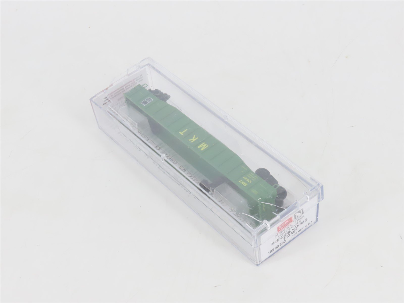 N Scale Micro-Trains MTL 10600590 MKT Missouri Kansas Texas 50' Gondola #12447