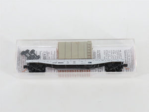 N Scale Micro-Trains MTL 04500300 ATSF Santa Fe 50' Flat Car #206204 w/ Load