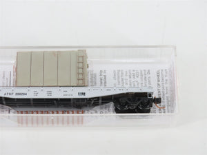 N Scale Micro-Trains MTL 04500300 ATSF Santa Fe 50' Flat Car #206204 w/ Load