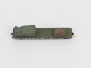 N Micro-Trains MTL 04500183 USAX U.S. Army 50' Flat Car #38036 w/ Track Load