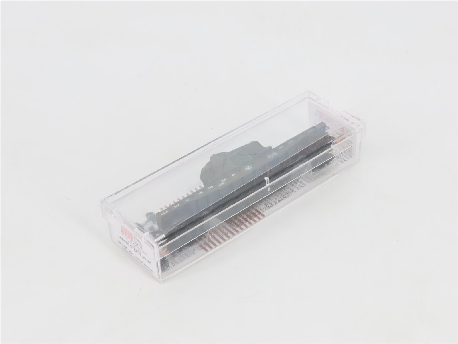 N Micro-Trains MTL 04500181 USAX U.S. Army 50' Flat Car #38080 w/ Tank Load