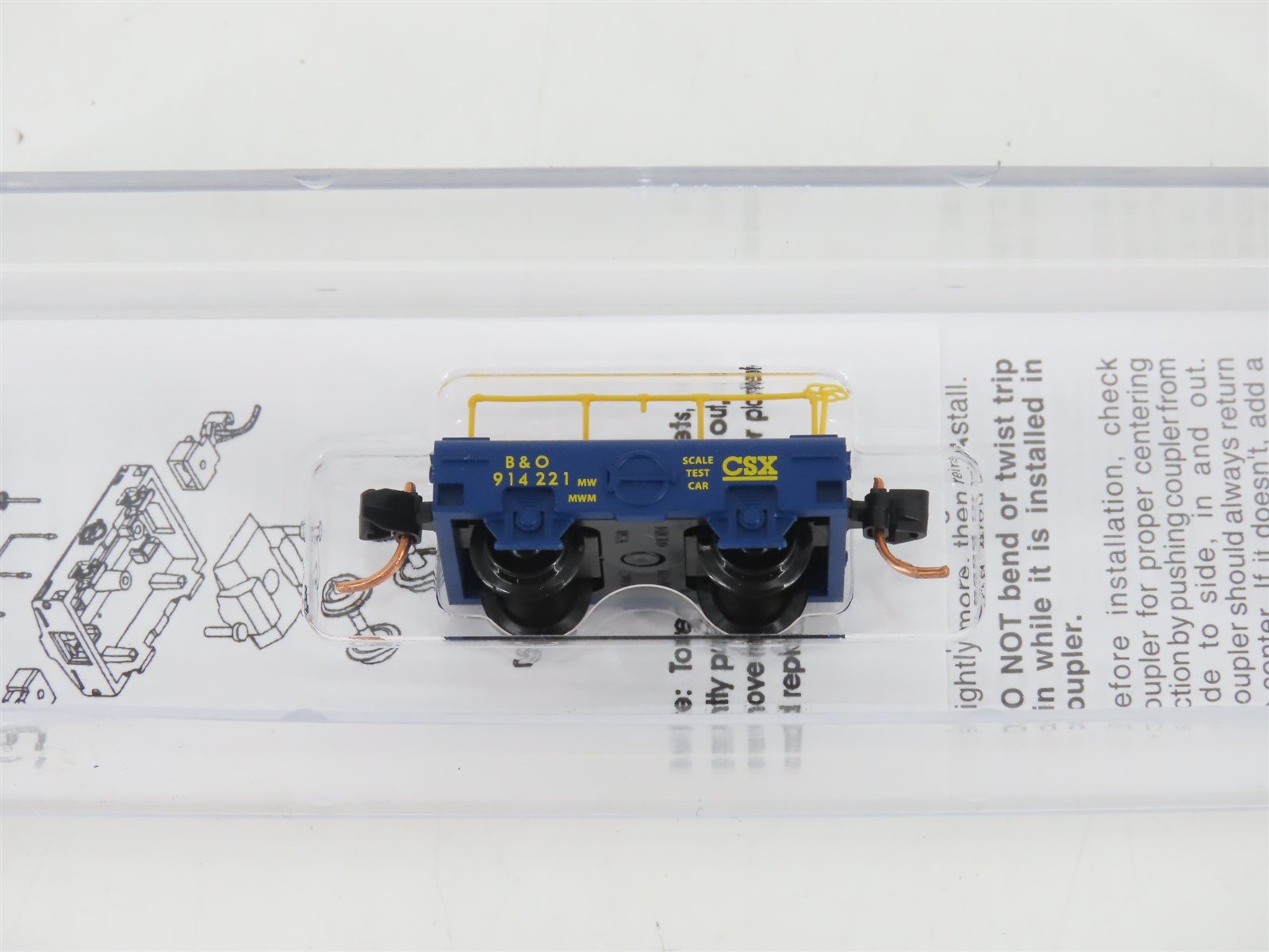 N Scale Micro-Trains MTL 12100010 B&O CSX Baltimore & Ohio Scale Test Car 941221