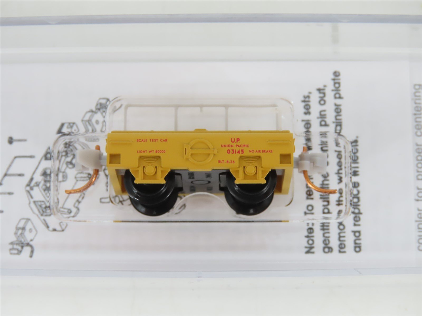 N Scale Micro-Trains MTL 12100030 UP Union Pacific Scale Test Car #03145