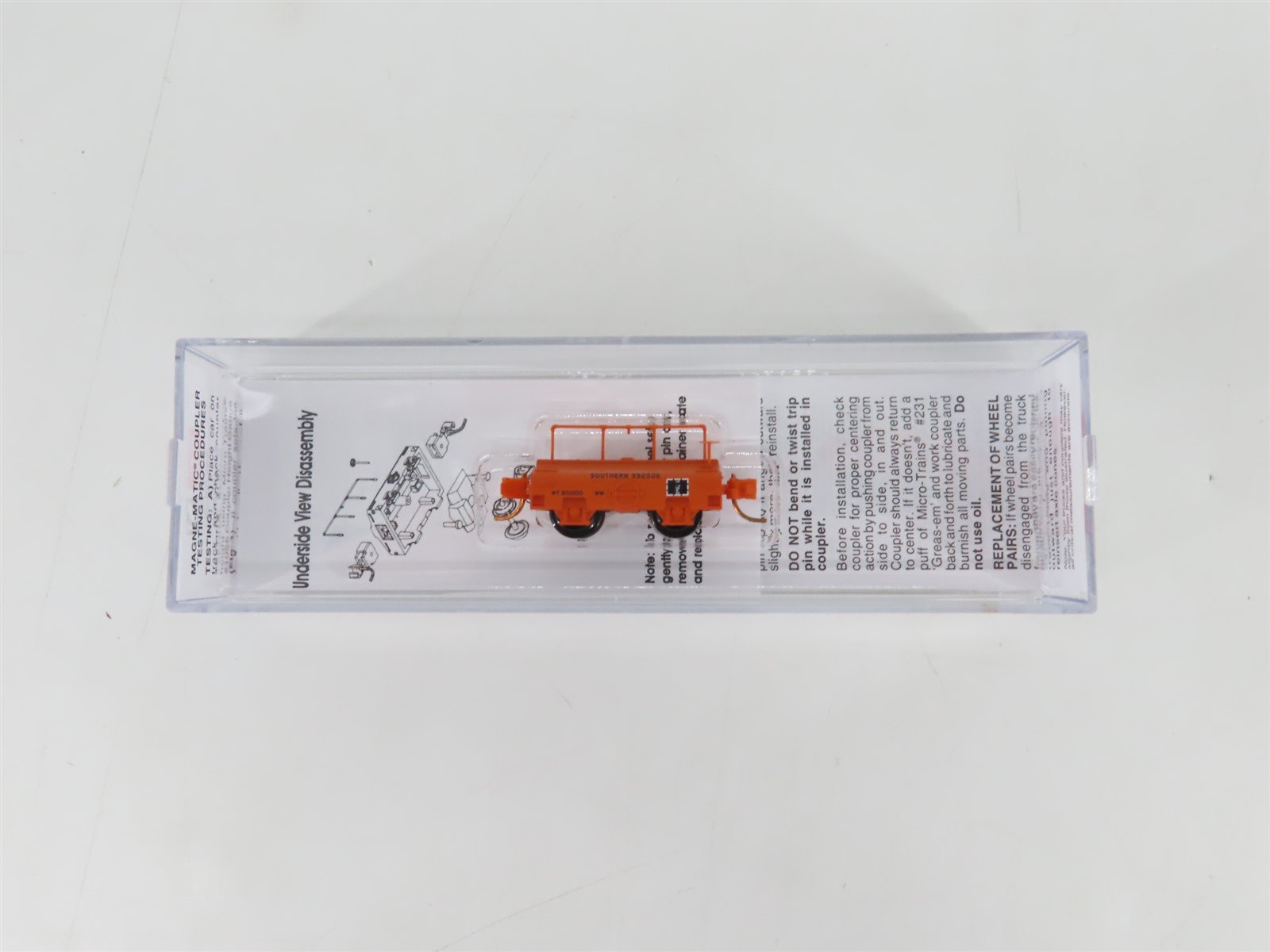 N Scale Micro-Trains MTL 12100060 Southern Railway Scale Test Car #992506