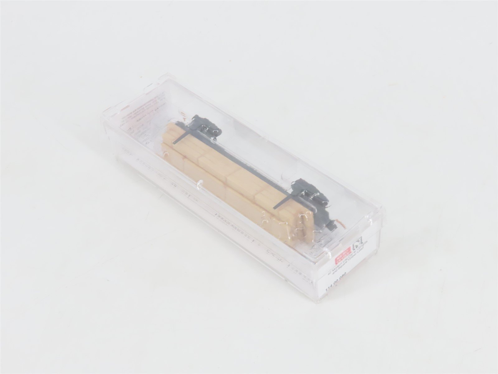 N Scale Micro-Trains MTL 11400080 40' Modern Log Car w/ Uprights & Timber Load