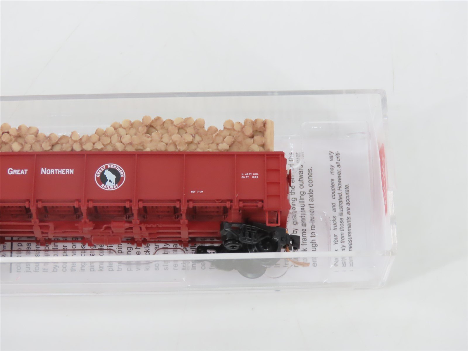 N Scale Micro-Trains MTL 08300052 GN Great Northern 40' Gondola #75622 w/ Load