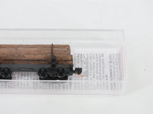 N Scale Micro-Trains MTL 113520 Black 30' Skeleton Log Car w/ Log Load #5