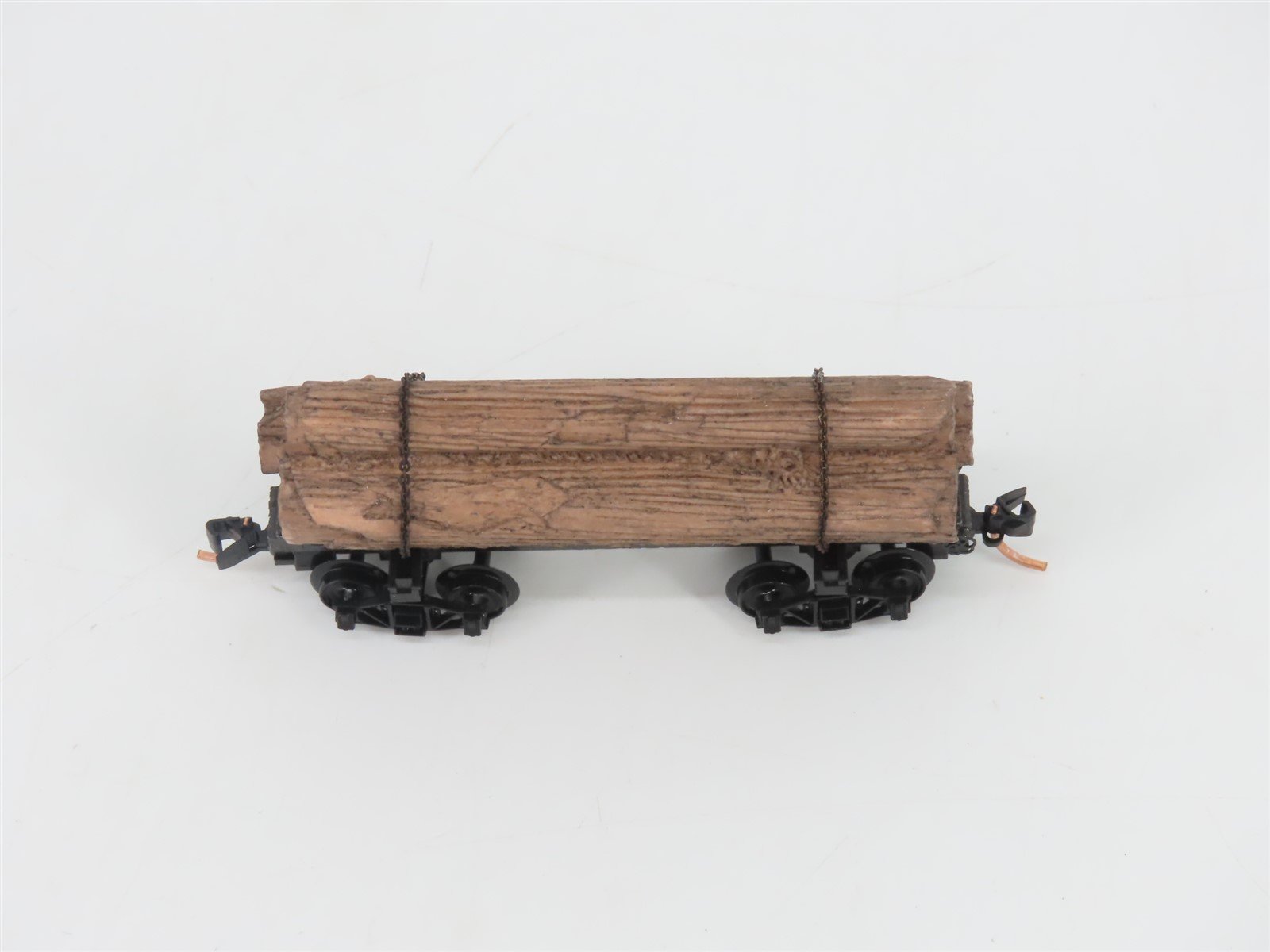 N Scale Micro-Trains MTL 113520 Black 30' Skeleton Log Car w/ Log Load #5