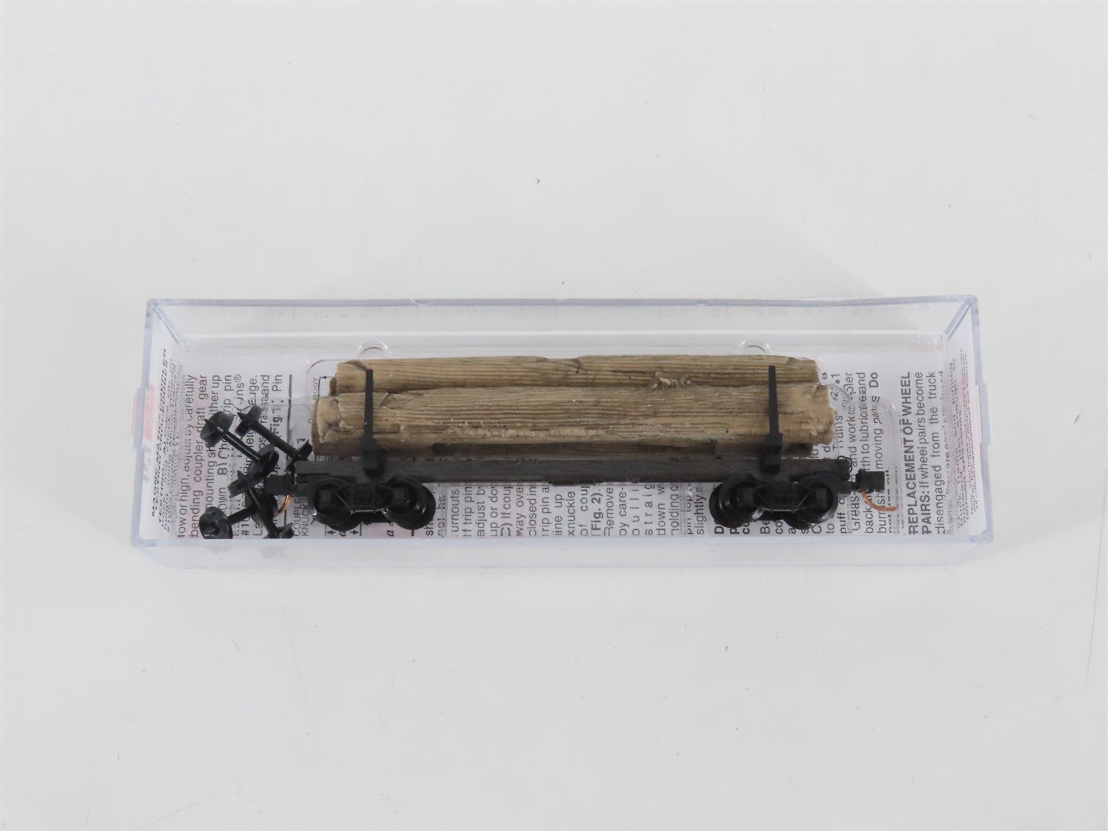 N Scale Micro-Trains MTL 11400060 40' Modern Log Car w/ Uprights & Log Load