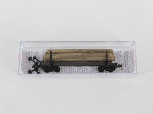 N Scale Micro-Trains MTL 11400060 40' Modern Log Car w/ Uprights & Log Load