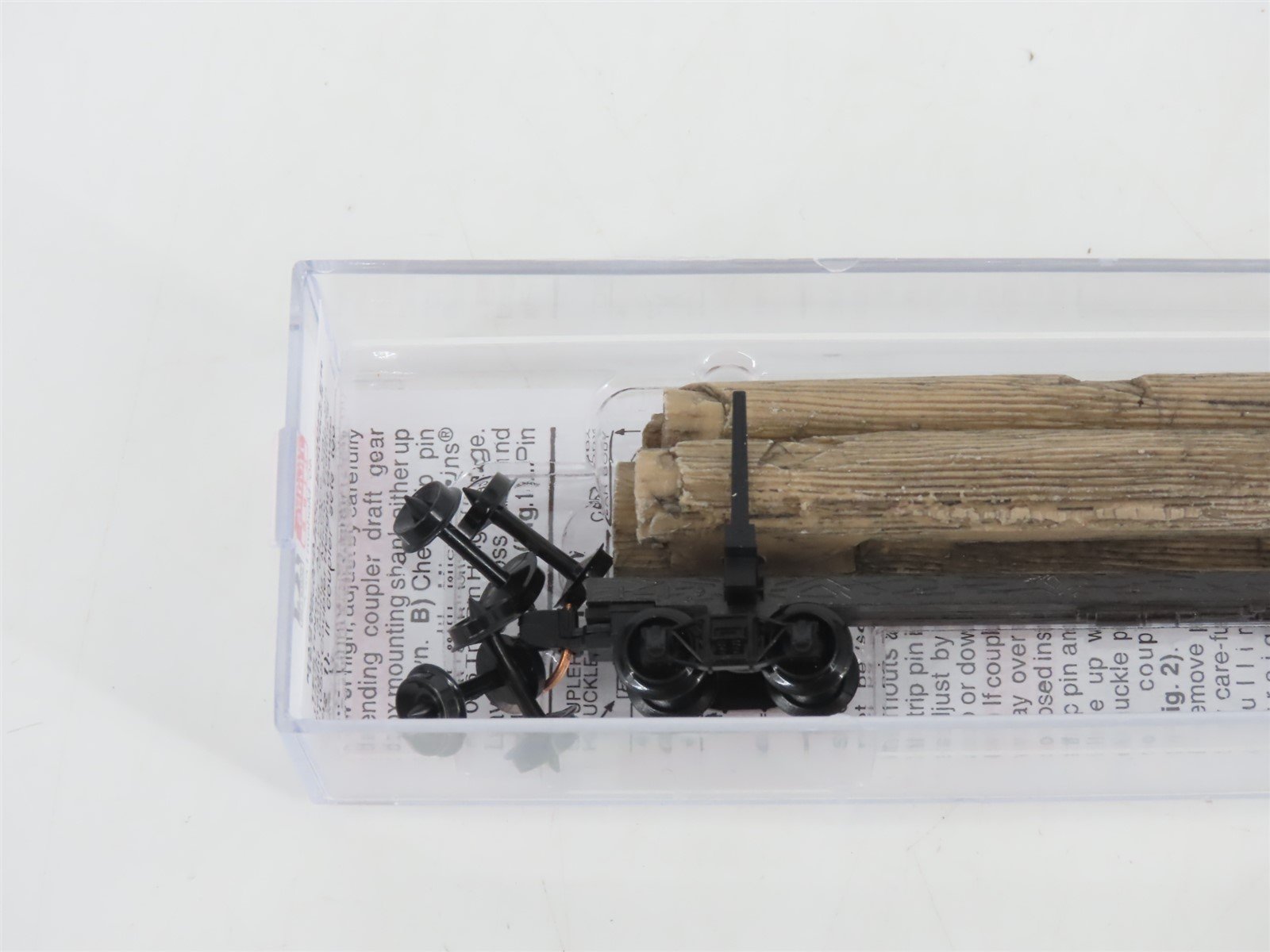 N Scale Micro-Trains MTL 11400060 40' Modern Log Car w/ Uprights & Log Load