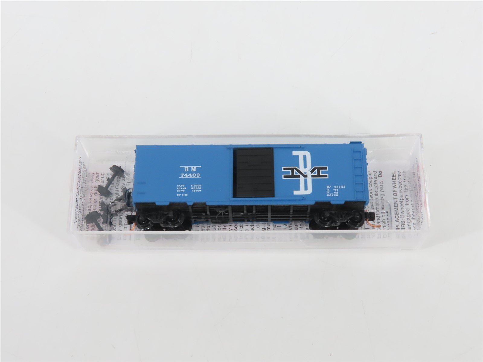 N Scale Micro-Trains MTL 20140 BM Boston & Maine 40' Single Door Box Car #74409