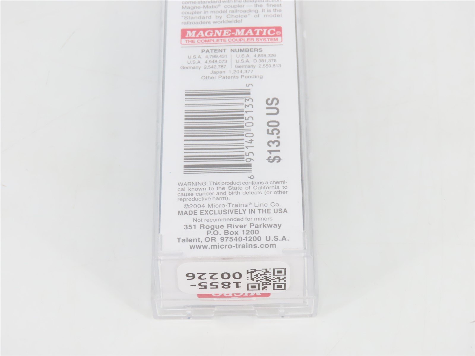 N Scale Micro-Trains MTL 20140 BM Boston & Maine 40' Single Door Box Car #74409