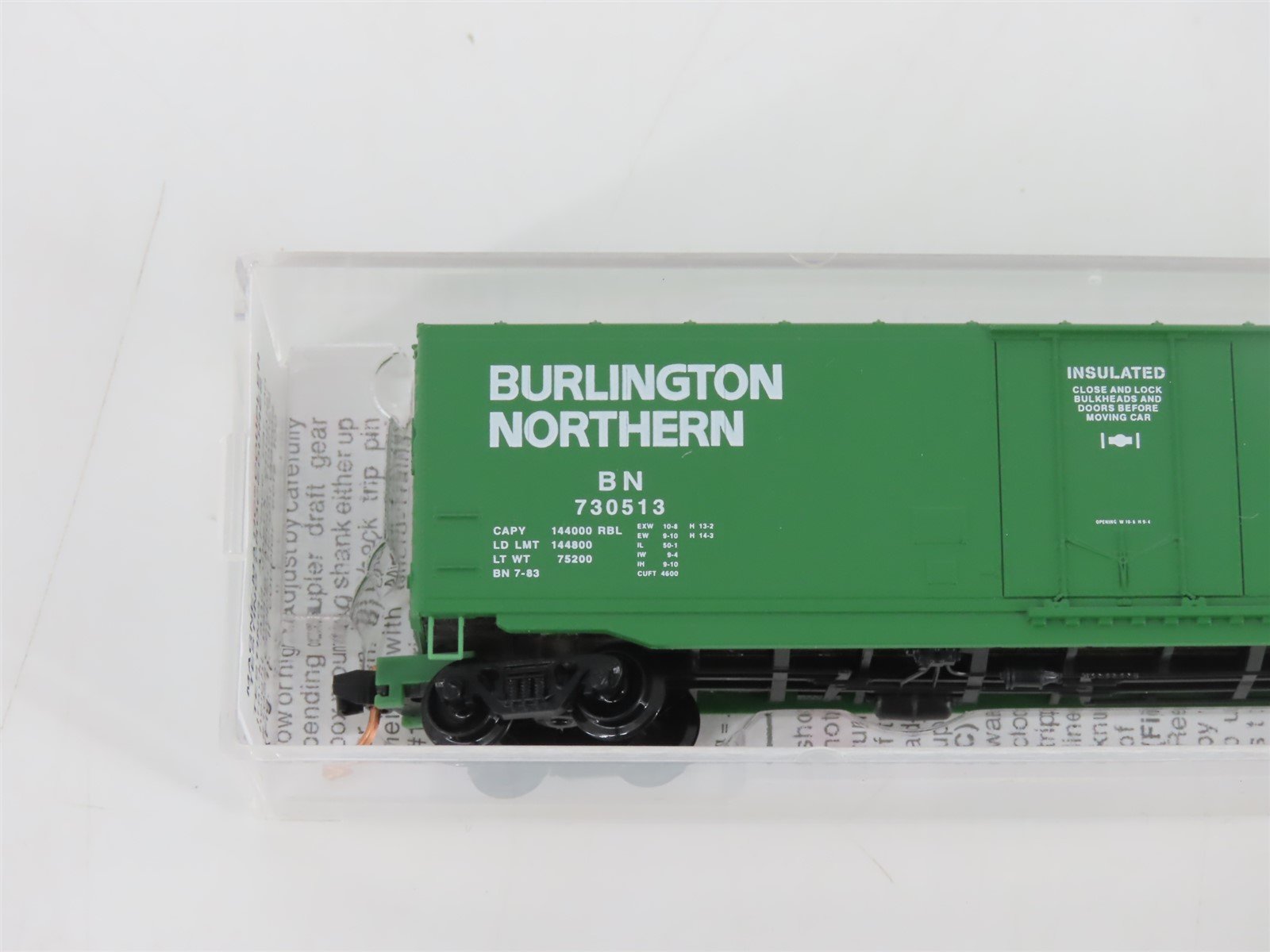 N Scale Micro-Trains MTL 38200 BN Burlington Northern 50' Box Car #730513