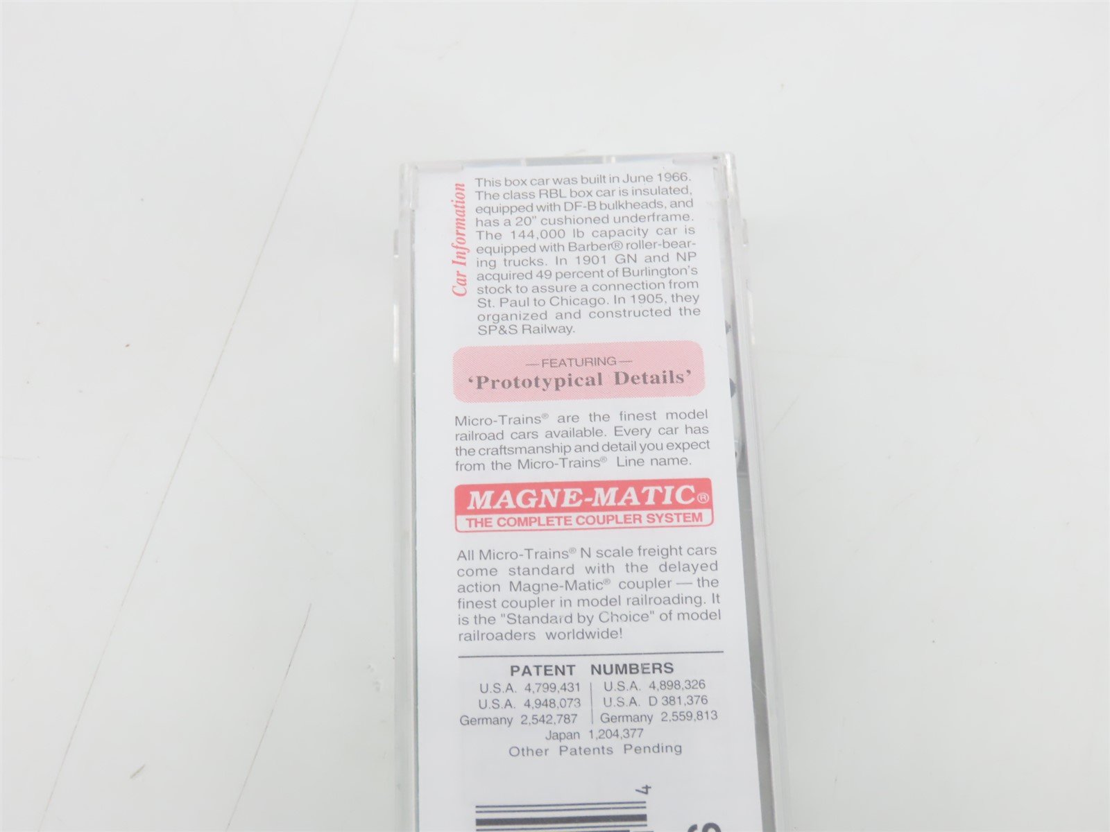 N Scale Micro-Trains MTL 38200 BN Burlington Northern 50' Box Car #730513