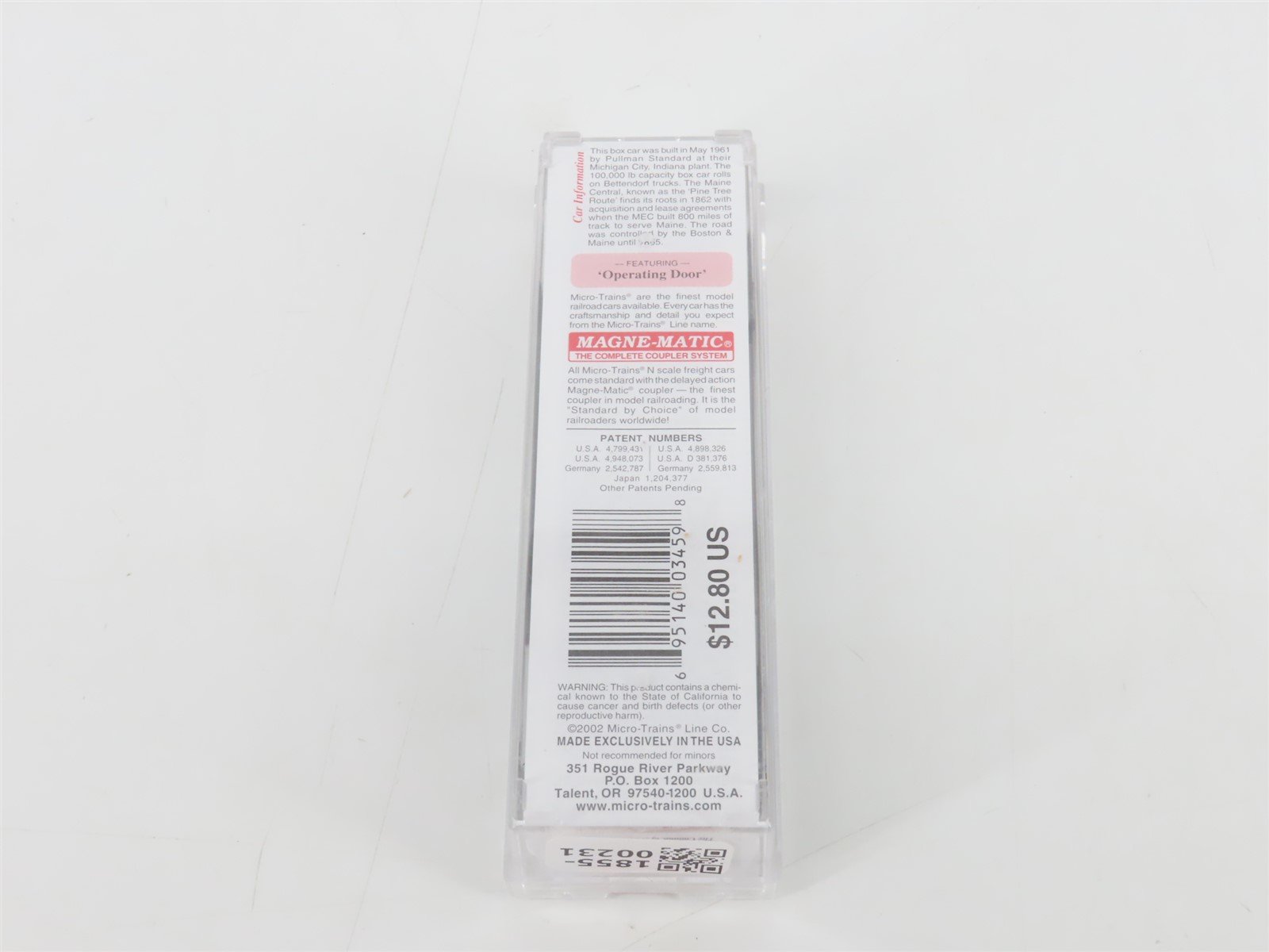 N Micro-Trains MTL 31330 MEC Maine Central Pine Tree Route 50' Box Car #9507