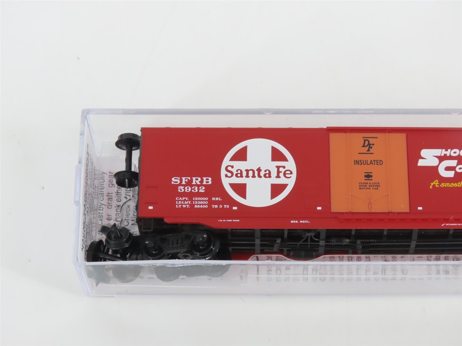 N Scale Micro-Trains MTL 03800450 SFRB Santa Fe 50' Plug Door Box Car #5932