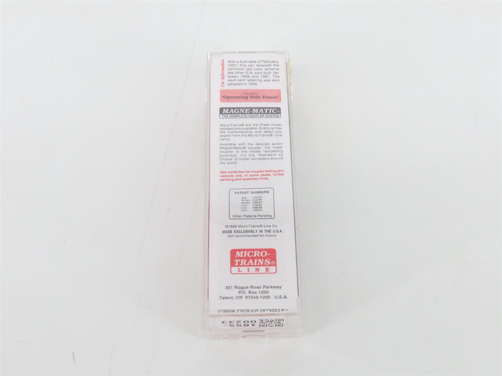 N Scale Micro-Trains MTL 78020 GN Great Northern 50' Auto Box Car #35449