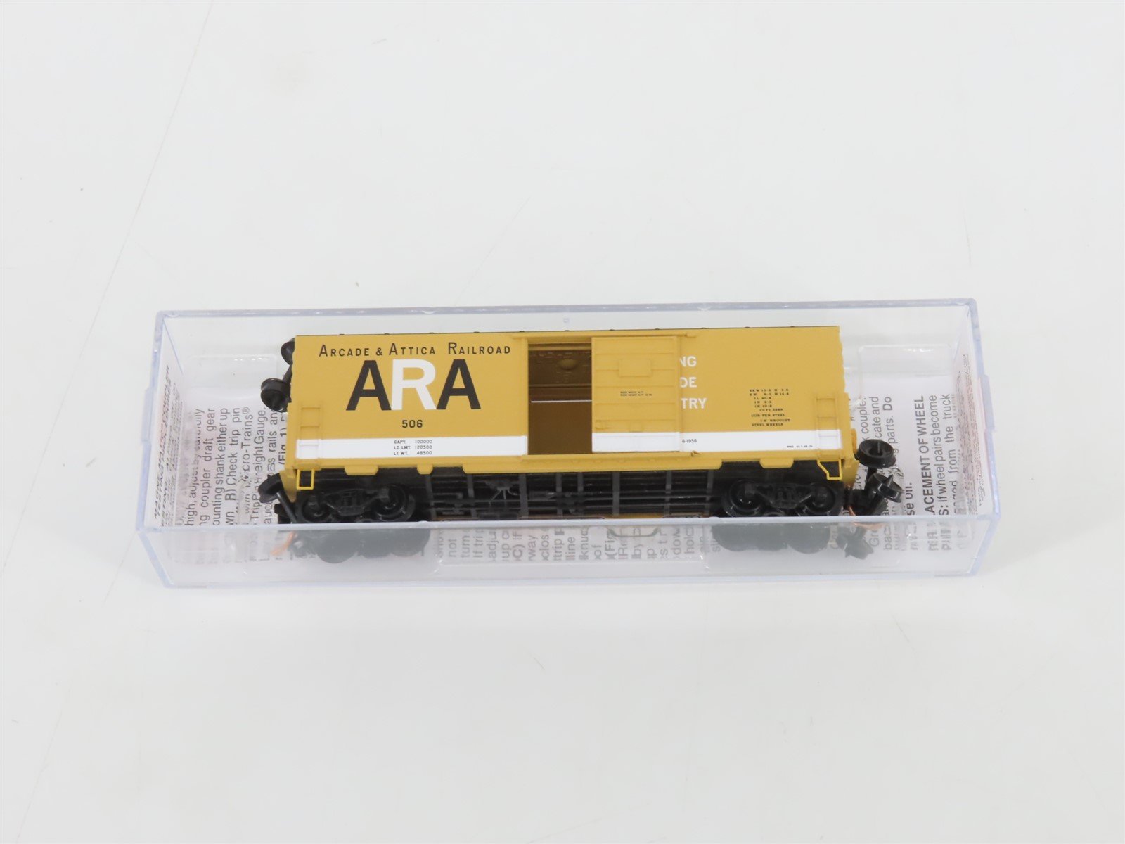 N Scale Micro-Trains MTL 02400330 ARA Arcade & Attica 40' Box Car #506