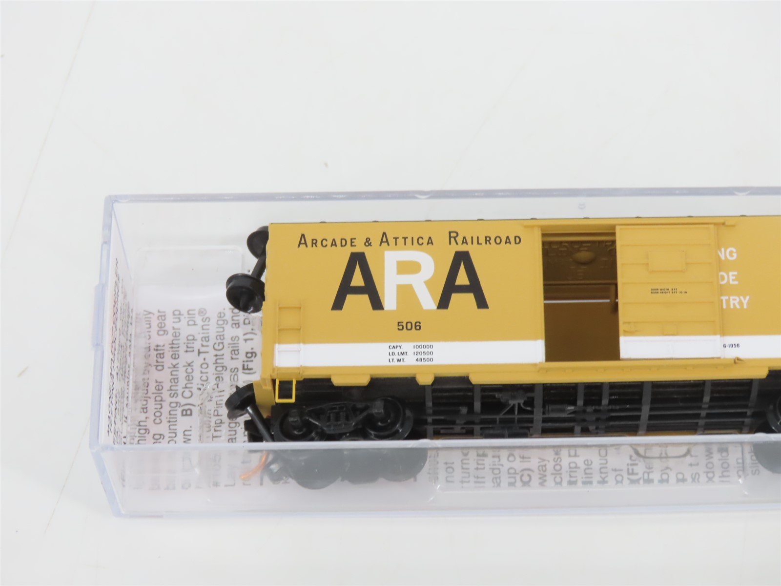 N Scale Micro-Trains MTL 02400330 ARA Arcade & Attica 40' Box Car #506