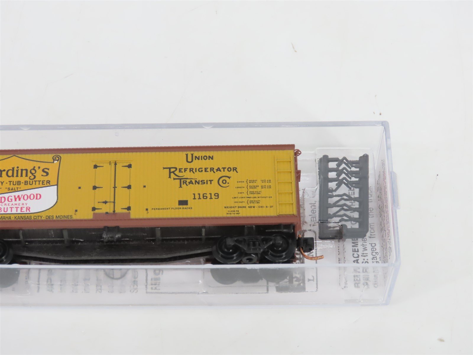 N Scale Micro-Trains MTL 04900540 URTC Harding's Butter 40' Wood Reefer #11619