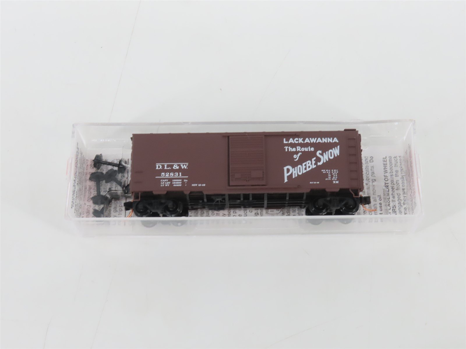 N Scale Micro-Trains MTL 20667 DL&W Phoebe Snow 40' Box Car #52831