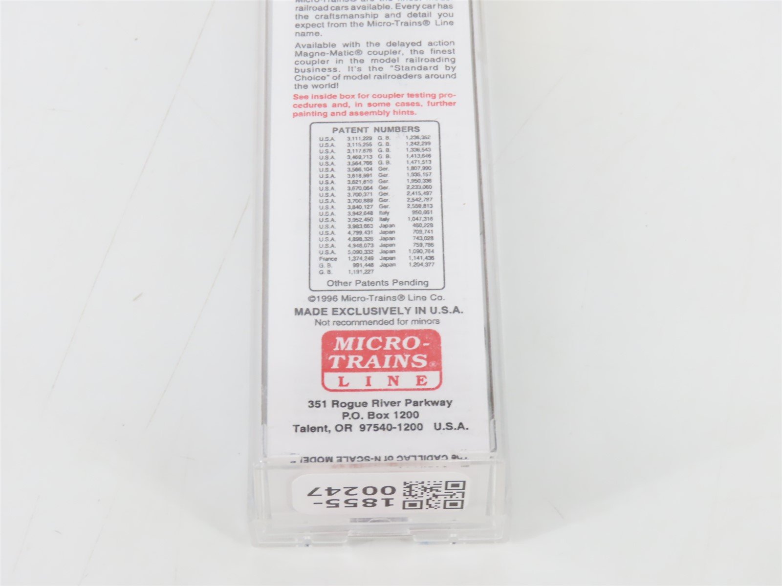 N Scale Micro-Trains MTL 25550/3 CSXT CSX 50' Single Door Box Car #141085