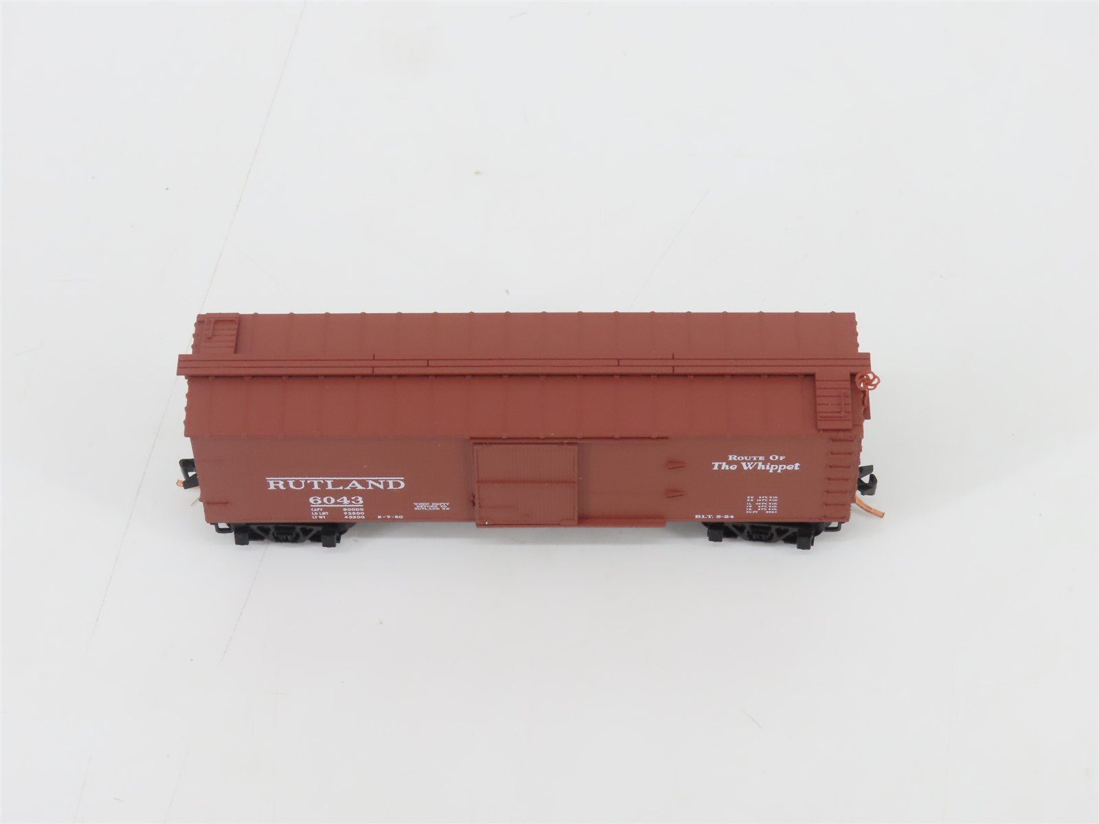 N Scale Micro-Trains MTL 39130 RUT Rutland Route Of The Whippet 40' Boxcar #6043