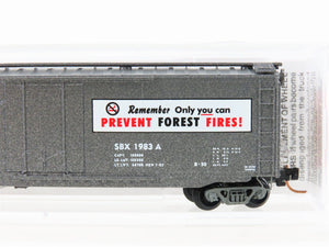 N Scale Micro-Trains 03200405 SBX Smokey Bear Forest Fire #5 50' Boxcar #1983