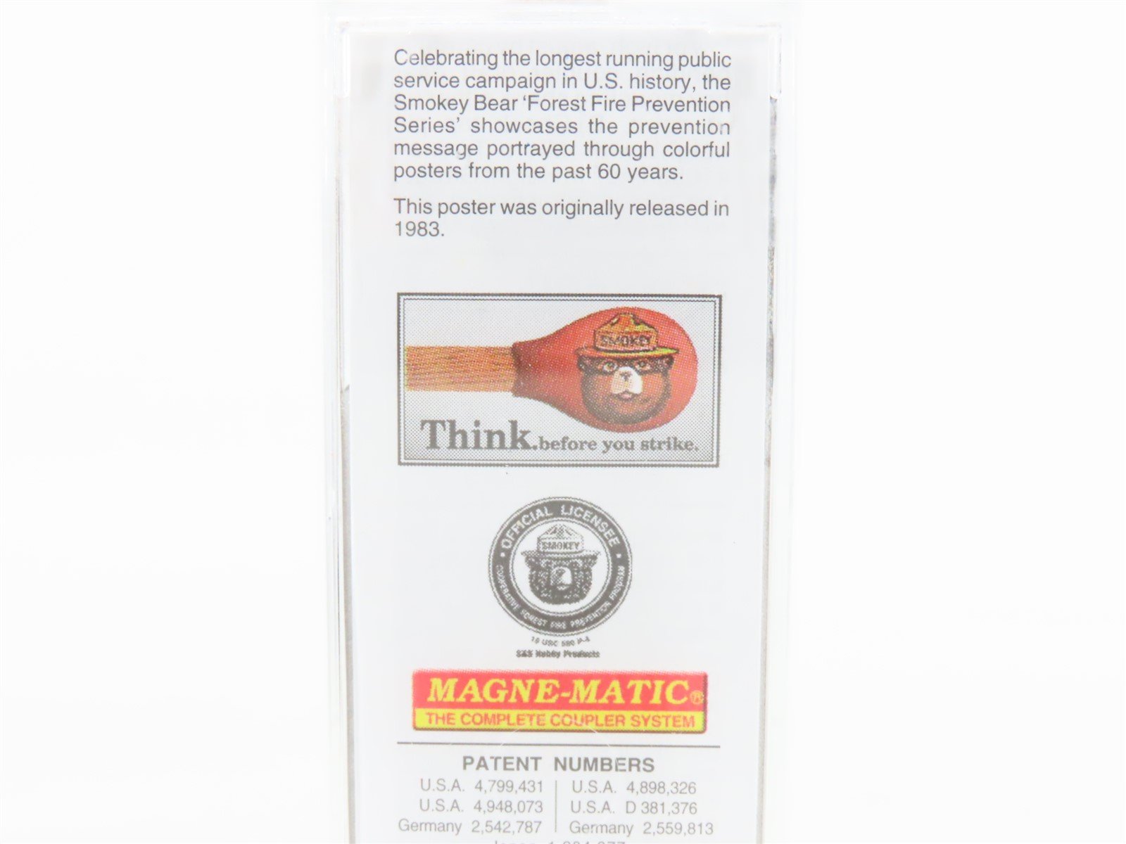 N Scale Micro-Trains 03200405 SBX Smokey Bear Forest Fire #5 50' Boxcar #1983