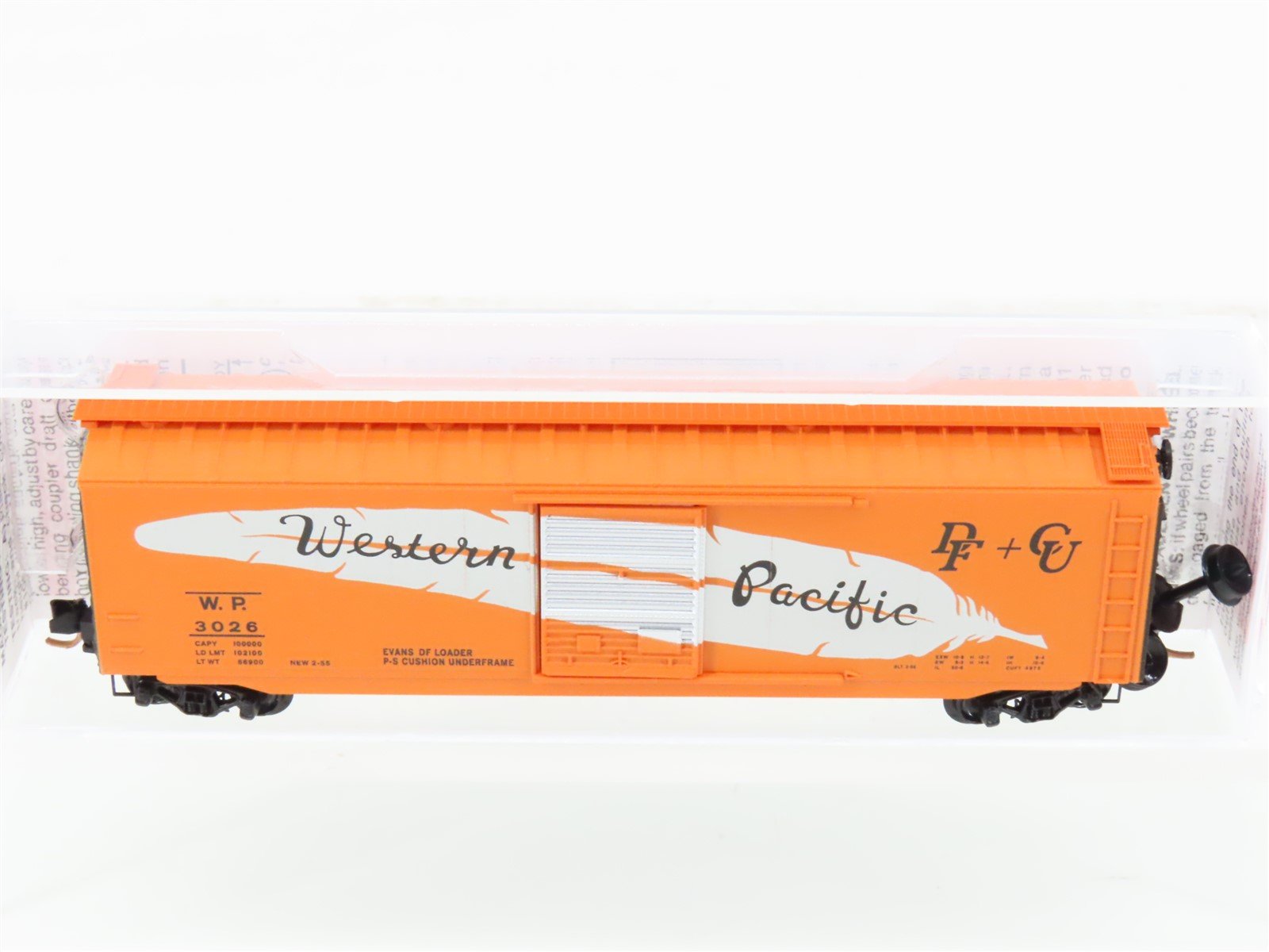 N Scale Micro-Trains 03100290 WP Western Pacific 50' Standard Boxcar #3026
