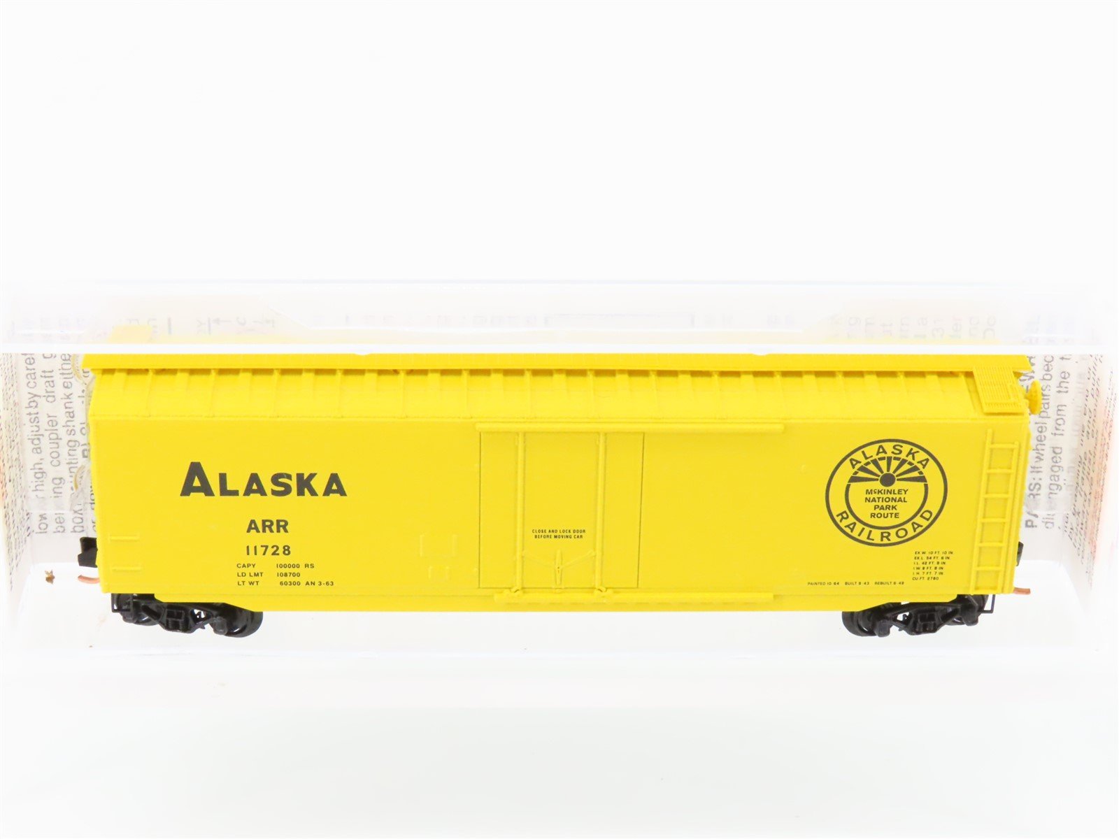 N Scale Micro-Trains MTL 32100 ARR Alaska 50' Standard Boxcar #11728
