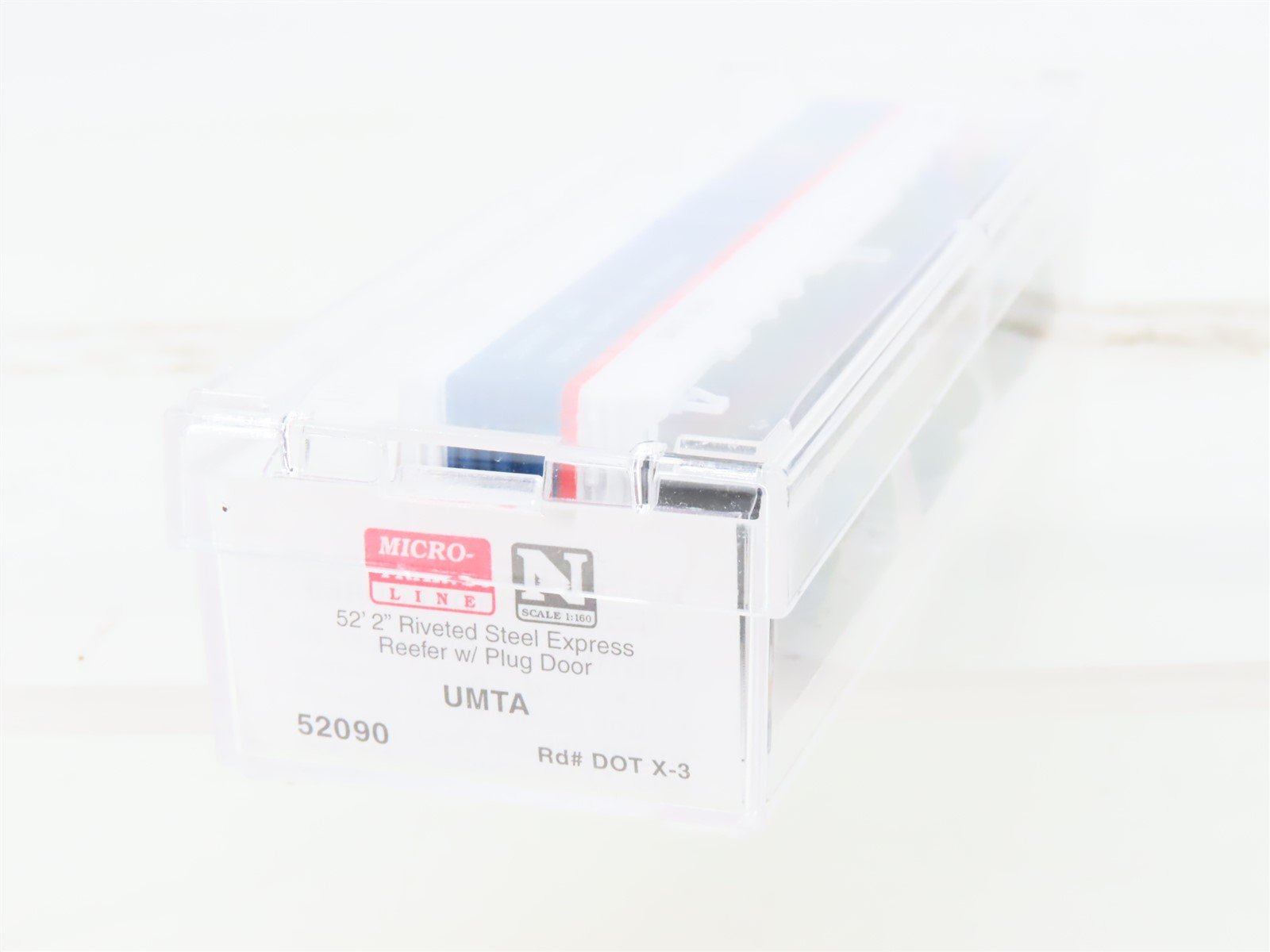 N Scale Micro-Trains MTL 52090 UMTA 52' Riveted Steel Express Reefer Car DOT X-3