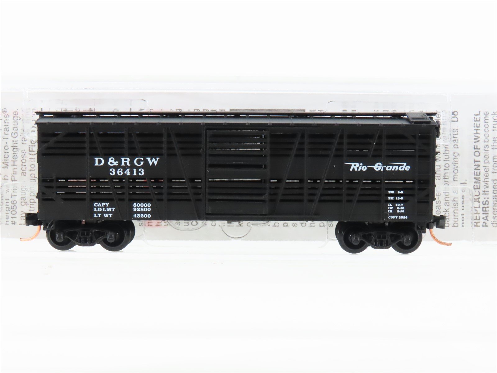 N Scale Micro-Trains MTL 35090 DRGW Rio Grande 40' Stock Car #36413