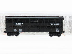 N Scale Micro-Trains MTL 35090 DRGW Rio Grande 40' Stock Car #36413