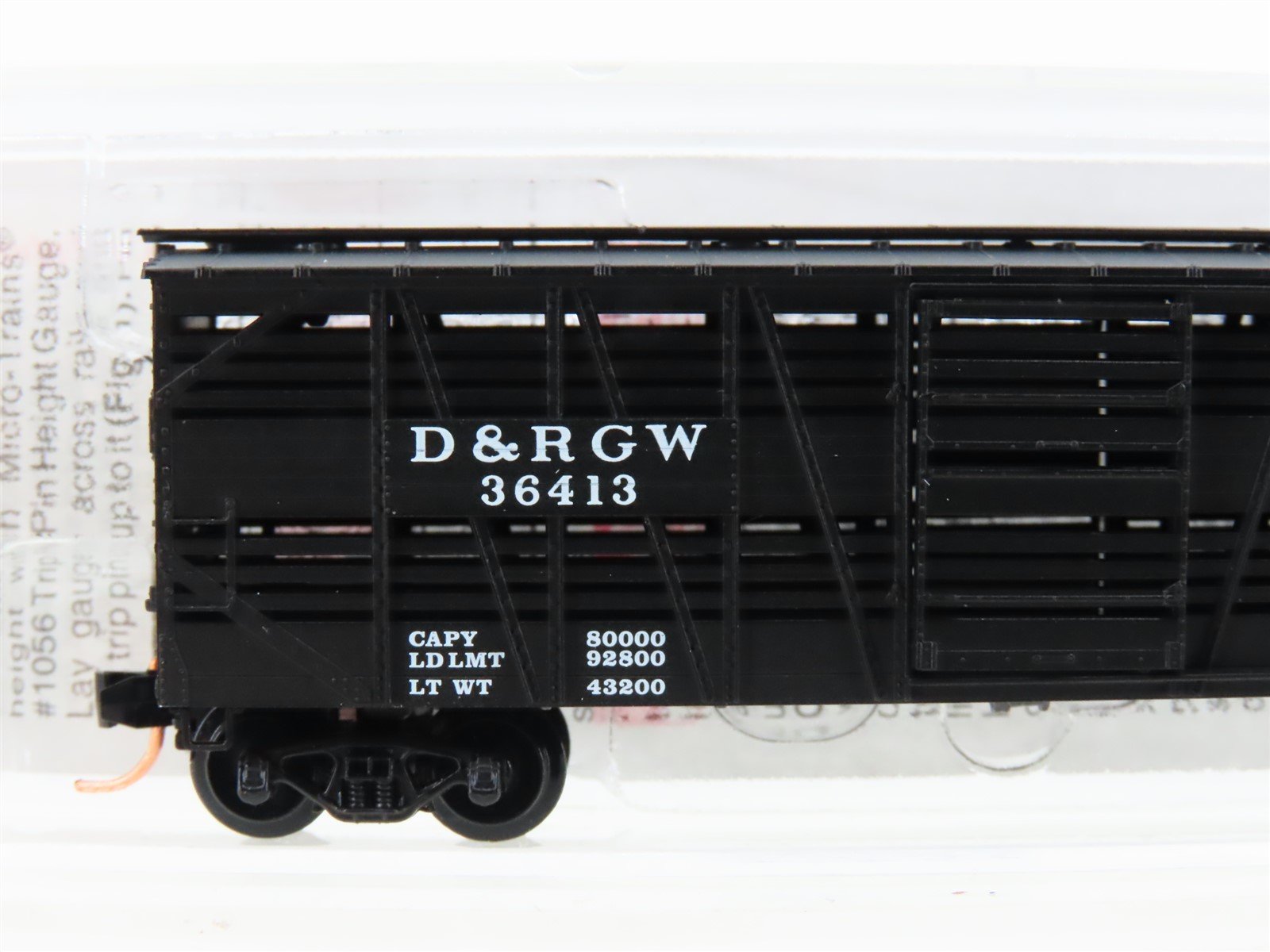 N Scale Micro-Trains MTL 35090 DRGW Rio Grande 40' Stock Car #36413