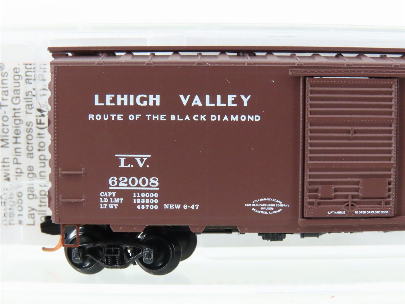N Scale Micro-Trains MTL 02000786 LV Lehigh Valley 40' Boxcar #62008
