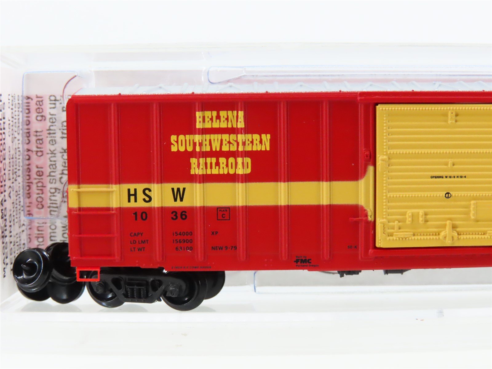 N Scale Micro-Trains MTL 25640 HSW Helena Southwestern 40' Standard Boxcar #1036