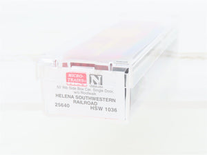 N Scale Micro-Trains MTL 25640 HSW Helena Southwestern 40' Standard Boxcar #1036